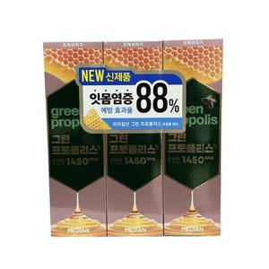 메디안 그린프로폴리스 프레쉬피치 치약 100g 3개입