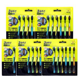 메디안 트리플 솔루션 칫솔 미세모 6입 3중기능 x 5개