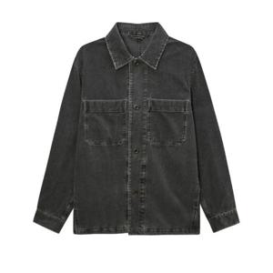 헤지스긴팔티 VQA HZSH4D573G2 그레이 코듀로이 면 긴팔캐주얼셔츠