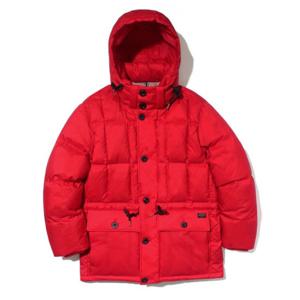 헤지스패딩다운자켓 VQA HZJU4D504R2 레드 후드 탈착 카라코람 구스다운 패딩 점퍼