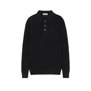 헤지스긴팔티 VQA HZSW4D551N2 네이비 허니콤 조직 울 카라 니트