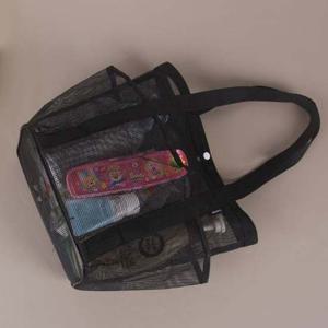 매쉬 수영가방 구멍뚫린 숄더백 목욕가방 여름 비치백