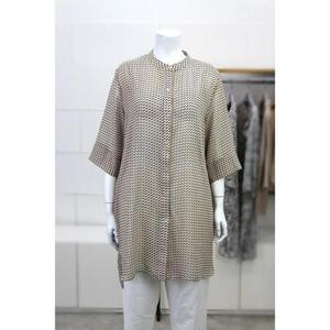 화이트호스 세이브존02 나염 롱블라우스 A12124