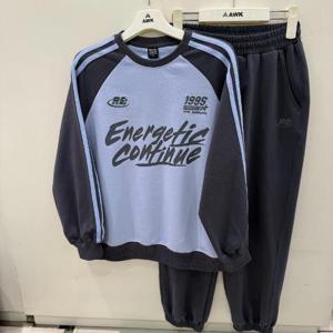 에어워크주니어_Ready4 next CB01 쿠션지 두줄 맨투맨 조거 팬츠 세트 R257B5211AC