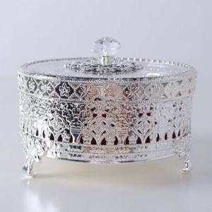 퀸즈 보석함(대) 실버 쥬얼리박스 목걸이 반지 보관함