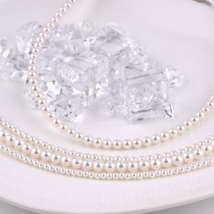 시후주얼리 심플 베이직 화이트진주목걸이 3mm 4mm 5mm 6mm EA644N