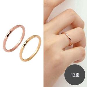 14K 로즈골드 골드 할로우 다이아 컷팅 금 반지 13호