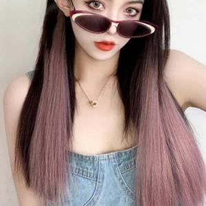 브릿지 헤어피스 5p세트(애쉬로즈) 브릿지피스 헤어컬