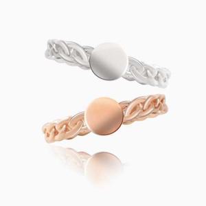 (실버) 게르마늄 트위스트 반지