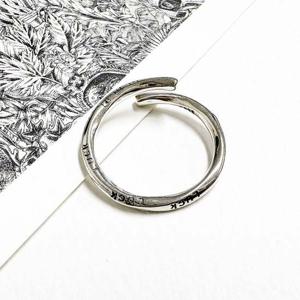 순은반지 럭키라인 프리사이즈 925실버