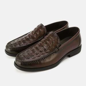 빌리버스 남성 가죽 로퍼 악어문양 수제 소가죽 GS258