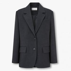 보브  (7156110002) 백 버튼 디테일 싱글 자켓