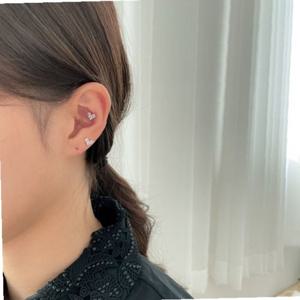 변경가능 플론 하트 피어싱 큐빅 바벨바 라블렛바