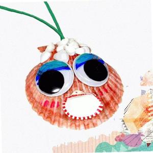 가리비 만들기-못난이 목걸이 조개