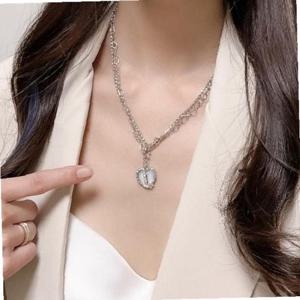 러브미 목걸이 팬던트 체인 하트