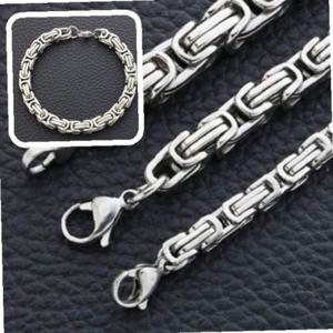 우정 4mm 은 막시무스체인 팔찌 써지컬 매듭