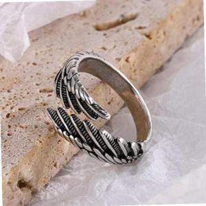 날개 T0733 깃털 빈티지 패션 반지 링