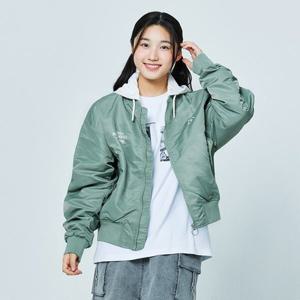 [소이]카키 크롭 항공점퍼 (25S0152)