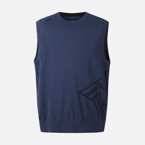 PXG나시 JQJ PHPCM4206-33 남성 빅 로고 라운드 니트 베스트