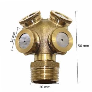 4구 안개 미스트 스프레이노즐/정원/원예/압축분무기