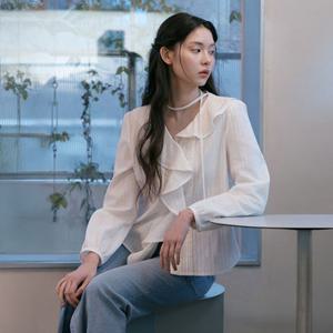 [잇미샤] 26 S S 러플 레이스 블라우스 ITQ3ZBL770