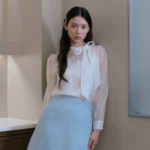 [잇미샤] 26 S S 페미닌 타이 블라우스 ITQ2ZBL430