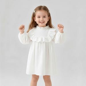 엔젤프릴 여아 화이트 긴팔 원피스 206059