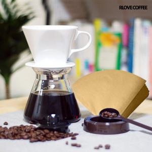 [알럽커피] 핸드드립세트 도자기102세트 2~4인용 (화이트5종)