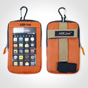 [아바마루진]클라이밍 카라비너 스마트폰 터치 케이스 오렌지