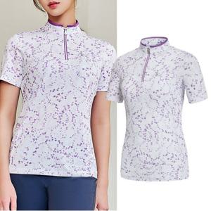 콜핑 스판덱스 신축 경량 여자  등산 집업 반팔 티셔츠