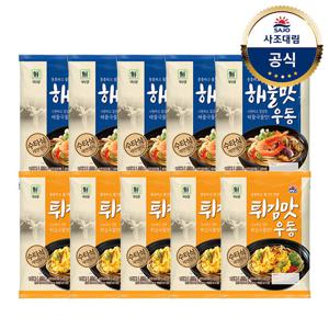 [사조대림] 대림선 해물맛우동 212g x5개 +튀김맛우동 212g x5개