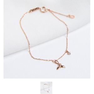 미니골드 14K플로랜스 고래꼬리 팔찌 BTRM4005