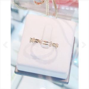 미니골드 14K 리포소 레이어드 미스링 반지 RETM4110