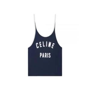 셀린느 민소매 티셔츠 2X73J507Z07OW NAVY OFF WHITE DOM