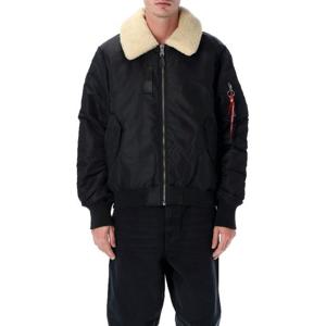 알파인더스트리 퍼 칼라 리버시블 봄버 재킷 258115 03