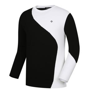 [레노마골프]남성 컬러블럭형 물결 라운드넥 니트 RMSRL1205-199