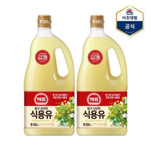 [사조대림]해표 콩기름 1.8L X 2병 /식용유