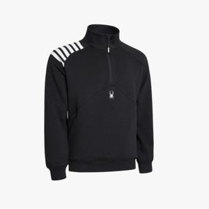 [스파이더] 남성 롱 라드패드 아노락 하프 집업 SPIPCNRL302MBLK