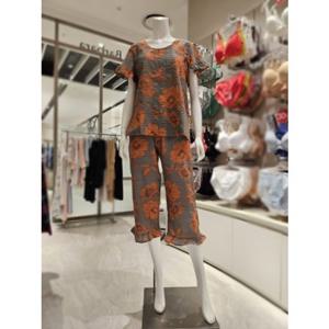 [바바라] 프린트 가벼고 시원한  면 레이온 여성잠옷 AWP4571R