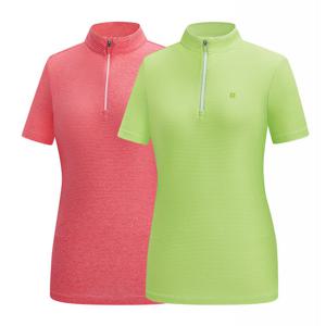 콜핑 여성  멜란지 집업 반팔티셔츠 발렌(여) KUT0568W