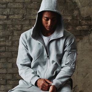 [스파이더] 남성 로고 셋업 후드 집업 SPJPCNFT303MMGR