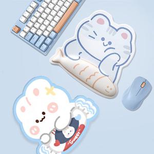 톰앤제리 손목 보호쿠션 마우스패드 메모리폼 실리콘 쿠션