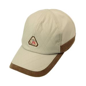 콜핑 1584CK623W 다이아 퀼팅 코듀로이 배색 여자 겨울 캡 모자