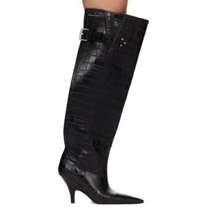 25 FW 알렉산더왕 여성 블랙 디아블로 부츠 242187F115004