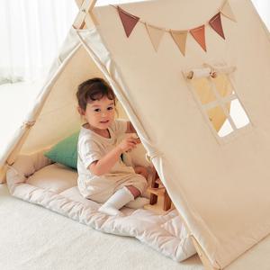 [토도리브로]키앤비 원목 삼각 아기텐트