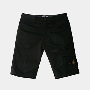 스톤아일랜드 키즈 와펜패치 카고 쇼츠 팬츠 반바지 블랙 7416L0412 V0029