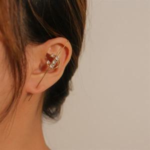 패션 큐빅 크롤러 데일리 후크 서클 귀걸이