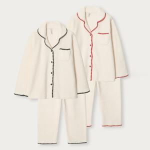 바풀 LL44094-32 여성잠옷 겨울 양털 파자마 투피스 잠옷 상하