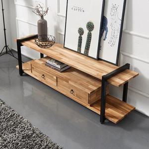 라움가구 원목 멀바우 1500 거실장 레이톤