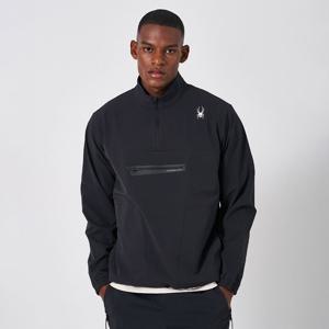 [스파이더] 남성 트레이닝 웜업 긴팔 아노락 SPKPCNRL202MBLK